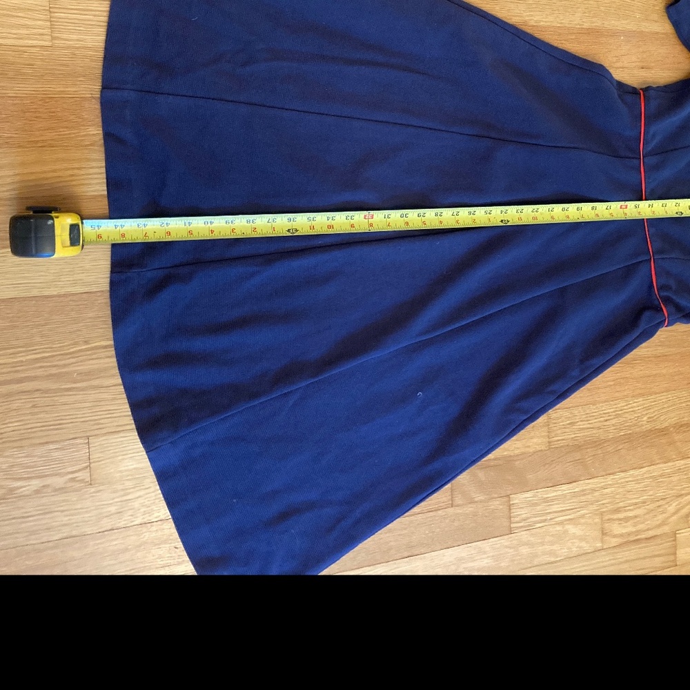 Boden Ottoman Cotton Navy Women's 10R Dress! - Picture 4 of 6